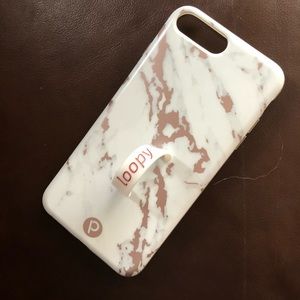 Rose gold marble LOOPY case * I phone 7/8 plus *